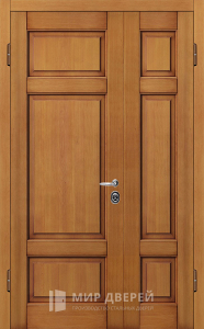 Входная двойная дверь в частный дом №6 - фото вид изнутри