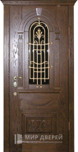 Дверь входная в коттедж №356 - фото вид снаружи