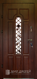 Кованная дверь №10 - фото вид изнутри
