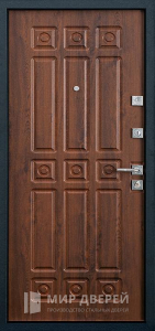 Утепленная дверь в дом №7 - фото вид изнутри
