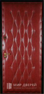 Дверь с ламинатом и винилискожей №9 - фото вид снаружи
