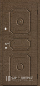 Дверь металлическая МДФ + МДФ №349 - фото вид снаружи