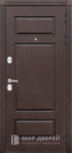 Дверь металлическая с отделкой МДФ №338 - фото вид снаружи
