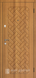Трехконтурная металлическая дверь №7 - фото вид снаружи