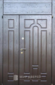 Высокая дверь со вставками №17 - фото вид снаружи