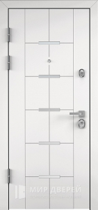 Дверь входная белая панель №23 - фото вид изнутри