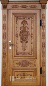 Элитная входная дверь в частный дом №388 - фото №1