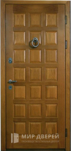 Металлическая дверь с отделкой из МДФ №194 - фото вид снаружи