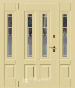 Утеплённая уличная дверь от дизайнера №3 - фото вид снаружи