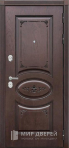Входная дверь для частного дома в современном стиле №23 - фото вид снаружи