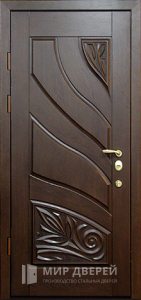 Дубовая дверь входная №4 - фото вид изнутри