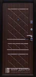 Дверь входная на дачу теплая №18 - фото вид изнутри