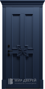 Входная дверь наружная  по индивидуальному дизайну №11 - фото вид снаружи