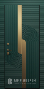 Дверь в квартиру с дизайном на заказ №19 - фото вид снаружи