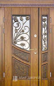 Стальная элитная дверь в таунхаус №92 - фото вид снаружи