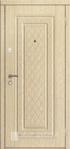 Металлическая дверь МДФ №336 - фото вид снаружи