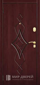 Металлическая дверь с отделкой из МДФ №194 - фото вид изнутри